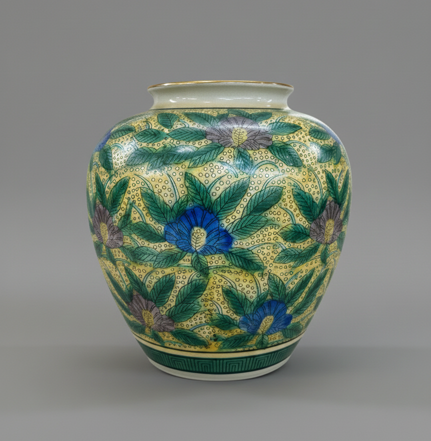 石川県伝統工芸品 九谷焼 角福をお買取りさせていただきました