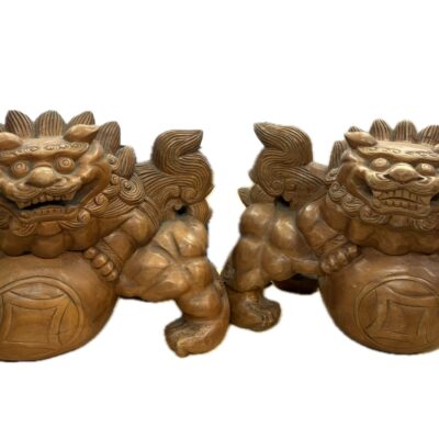 木彫りの獅子像をお買取りさせて頂きました。