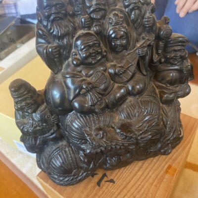 七福神の彫刻置物をお買取りさせて頂きました。